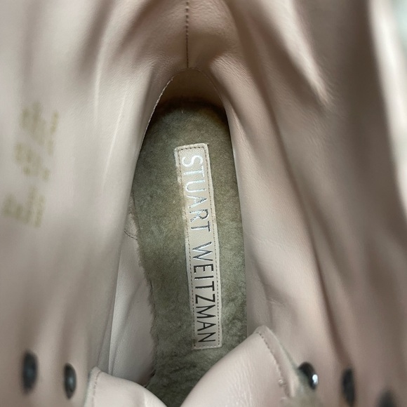 Stuart Weitzman Nib Nisha Chill Shearling Booties Shearling Size EU 39 / US 8.5 - Picture 9 of 10